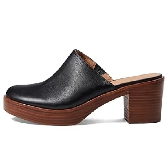 New Madewell Arden Platform Mule True Black Size 7 M - Picture 3 of 5